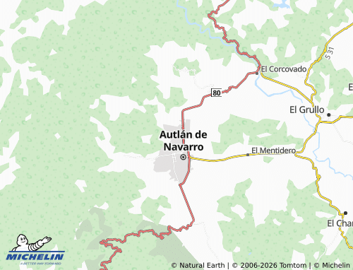 MICHELIN Huitzilacate map - ViaMichelin