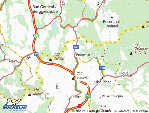 Mappa MICHELIN Petrovice - ViaMichelin