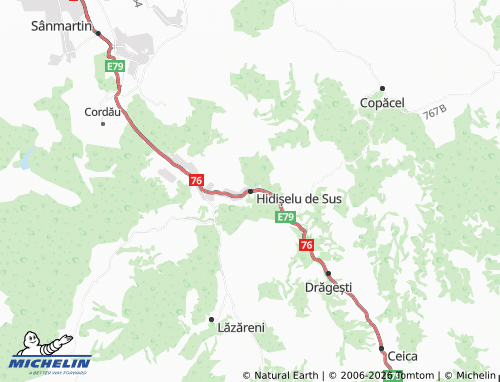 MICHELIN Hidișelu de Sus map - ViaMichelin