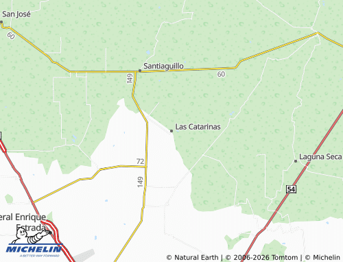 MICHELIN-Landkarte Las Catarinas - ViaMichelin
