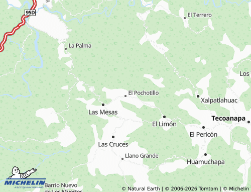 MICHELIN El Pochotillo map - ViaMichelin