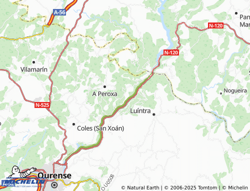 MICHELIN O Coto map - ViaMichelin
