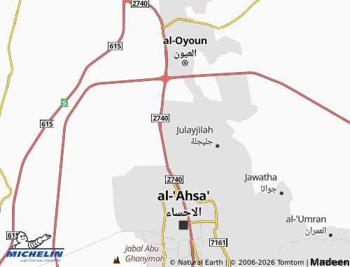 MICHELIN-Landkarte al-Waziyyah - ViaMichelin