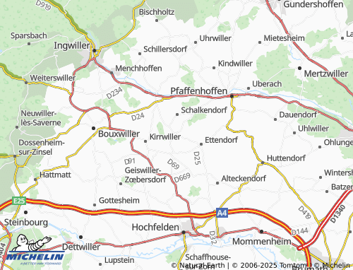 Mapa MICHELIN Buswiller - ViaMichelin