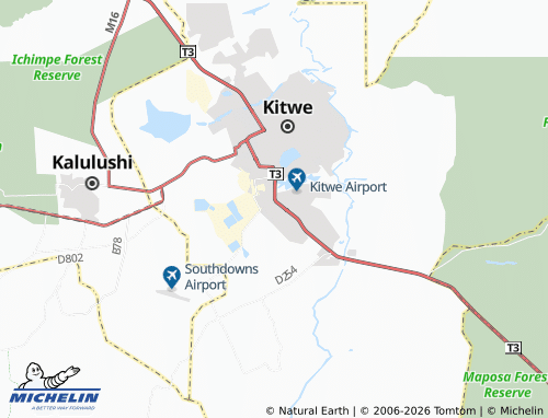 MICHELIN Wusakili map - ViaMichelin