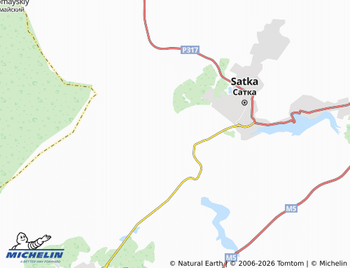 MICHELIN-Landkarte 33 km SNT - ViaMichelin