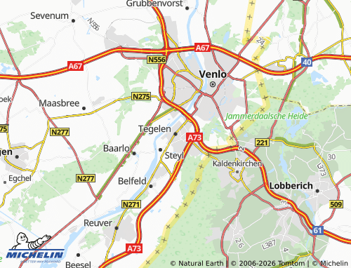 Mapa MICHELIN Tegelen - ViaMichelin