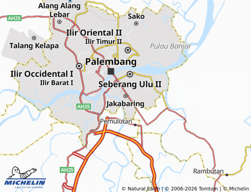 MICHELIN-Landkarte Jakabaring - ViaMichelin