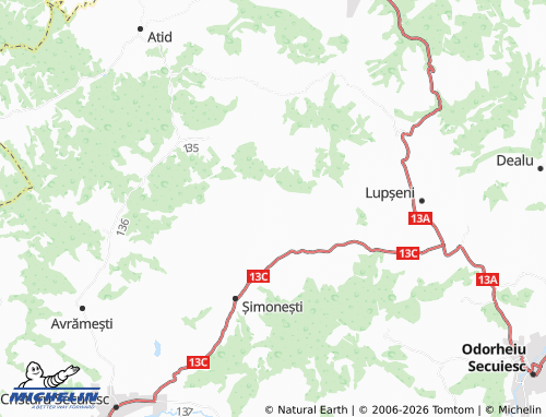 Mappa MICHELIN Tărcești - ViaMichelin