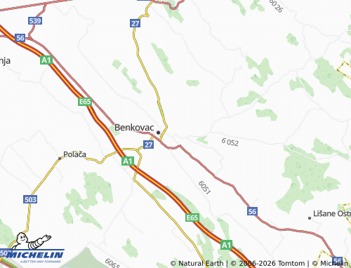 MICHELIN-Landkarte Buković - ViaMichelin