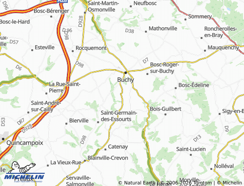 Mapa MICHELIN Sainte-Croix-sur-Buchy - ViaMichelin