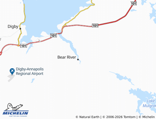 Carte MICHELIN Bear River - ViaMichelin