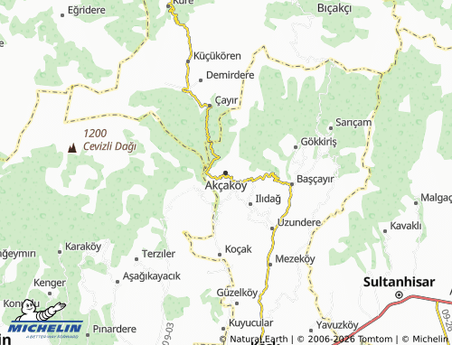 MICHELIN Akçaköy map - ViaMichelin