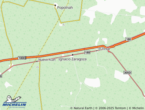 MICHELIN Ignacio Zaragoza map - ViaMichelin