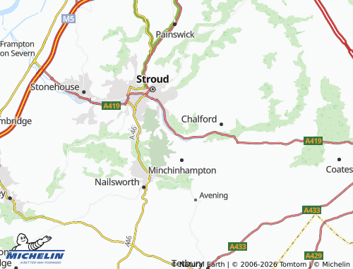 Carte MICHELIN Brimscombe - ViaMichelin