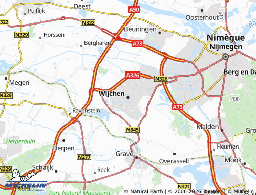 Carte MICHELIN Wijchen - ViaMichelin
