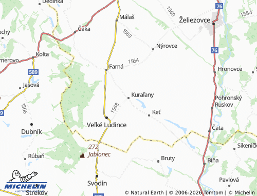 MICHELIN Kuraľany map - ViaMichelin