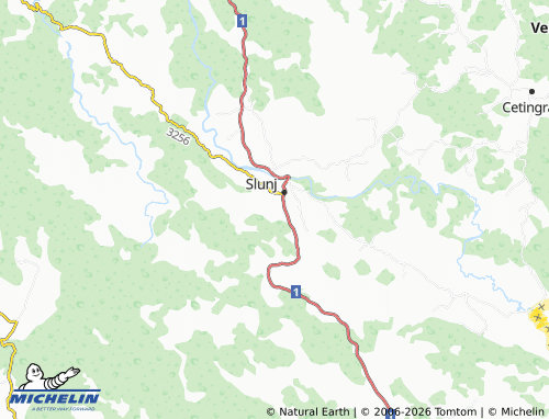 MICHELIN Podmelnica map - ViaMichelin