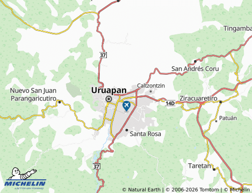 Mapa MICHELIN General Guerrero - ViaMichelin