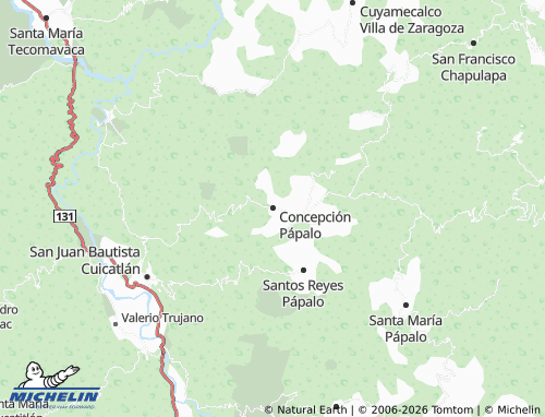 MICHELIN Concepción Pápalo map - ViaMichelin