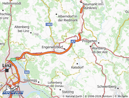 MICHELIN Engerwitzdorf map - ViaMichelin