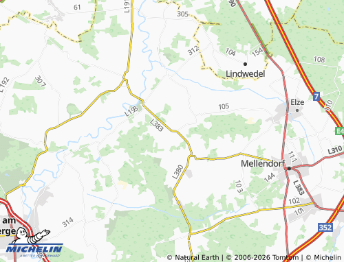 MICHELIN Abbensen map - ViaMichelin