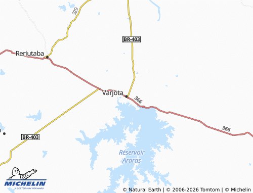 MICHELIN Varjota map - ViaMichelin