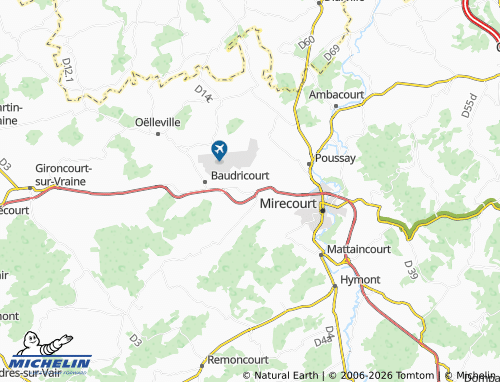 Mapa MICHELIN Domvallier - ViaMichelin