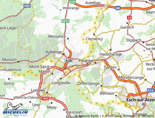 Mappa MICHELIN Athus - ViaMichelin