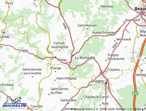 Carte MICHELIN La Rochepot - ViaMichelin