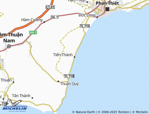 MICHELIN-Landkarte Tiến Thành - ViaMichelin