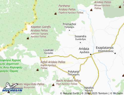 MICHELIN Lykostomo map - ViaMichelin