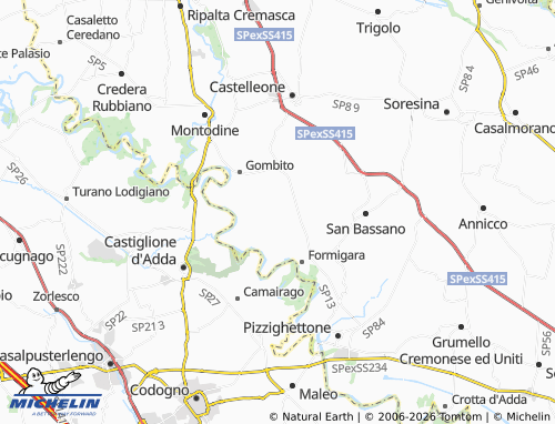 MICHELIN Cornaleto map - ViaMichelin