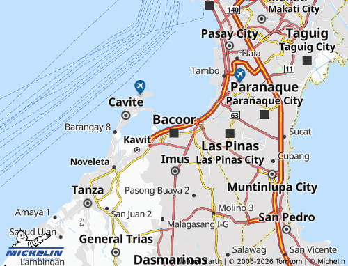 Mappa MICHELIN Bacoor - ViaMichelin