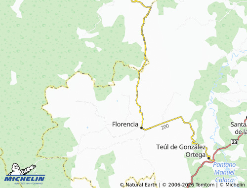 Kaart MICHELIN Mesa de los Rayos - ViaMichelin