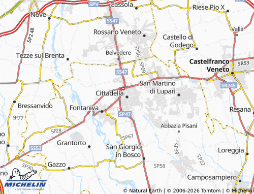 Mappa MICHELIN Cittadella - ViaMichelin