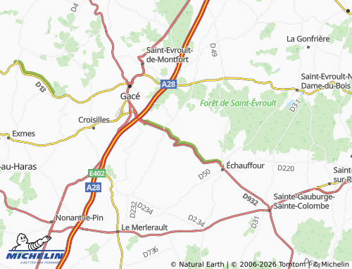 Mapa MICHELIN Orgères - ViaMichelin