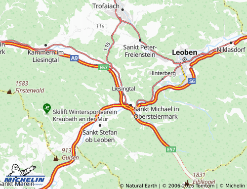 MICHELIN-Landkarte Liesingtal - ViaMichelin