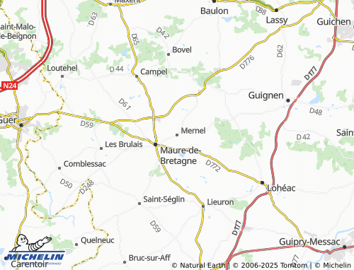 MICHELIN Mernel map - ViaMichelin