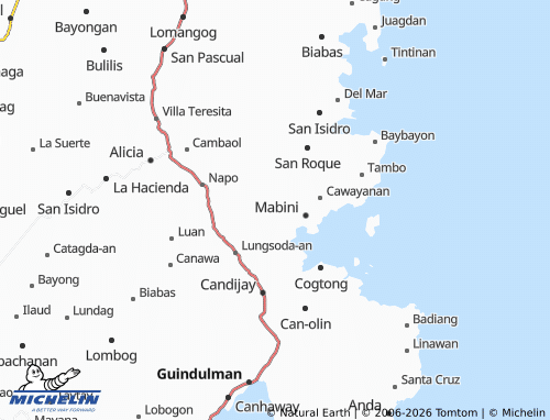 MICHELIN Tangkigan map - ViaMichelin