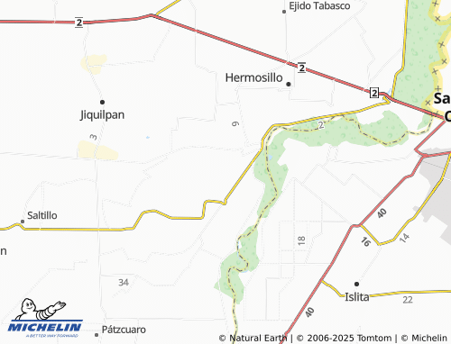 MICHELIN Chiapas 2, Margarita Maza de Juárez map - ViaMichelin
