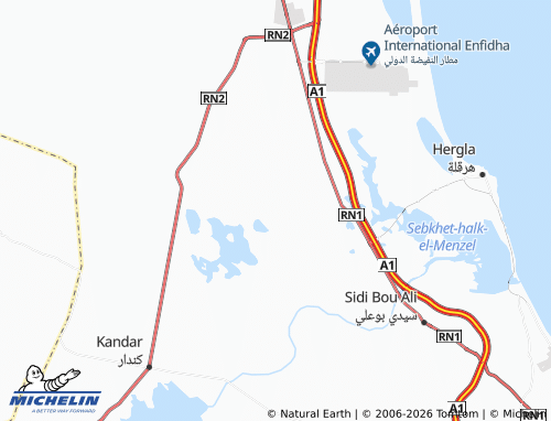 Carte MICHELIN Menzel Dar Gare - ViaMichelin