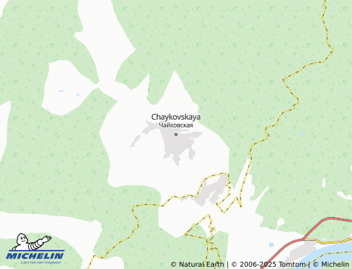 MICHELIN Chaykovskaya map - ViaMichelin