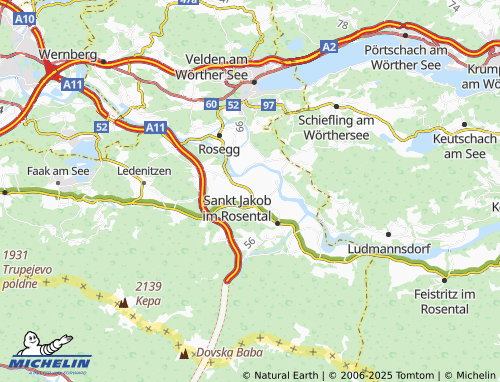Carte MICHELIN Srajach - ViaMichelin