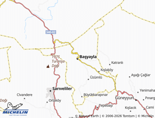 Mapa MICHELIN Başyayla - ViaMichelin