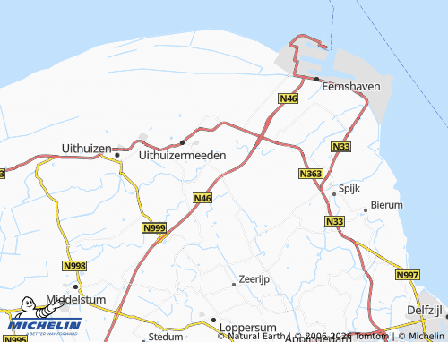 Carte MICHELIN Oosternieland - ViaMichelin