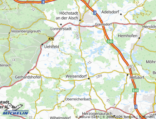 MICHELIN Schmiedelberg map - ViaMichelin