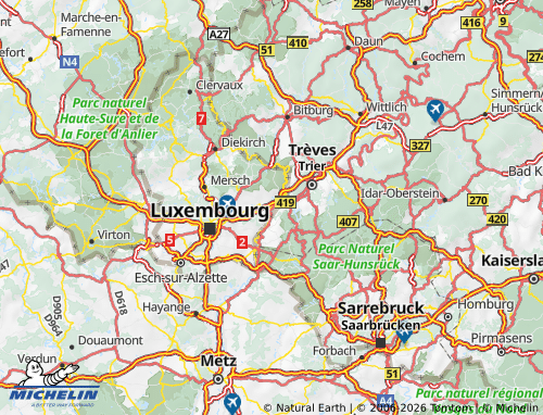 Mapa MICHELIN Grevenmacher - ViaMichelin