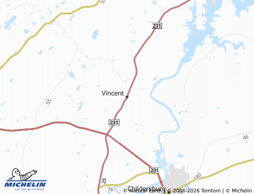 Mappa MICHELIN Vincent - ViaMichelin