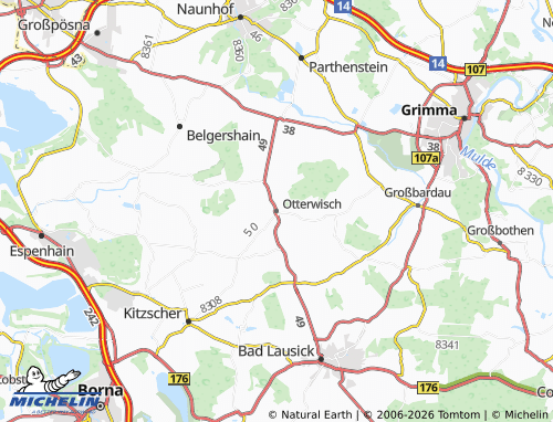 MICHELIN Otterwisch map - ViaMichelin